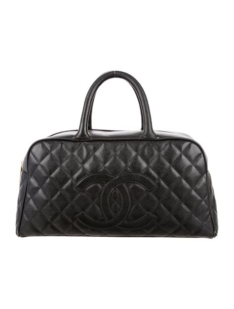 chanel black caviar bowler bag|Hobo Bags .